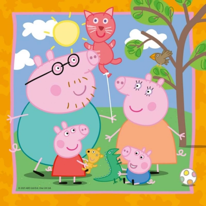 Puzzle Peppa Pig 3x49 pezzi