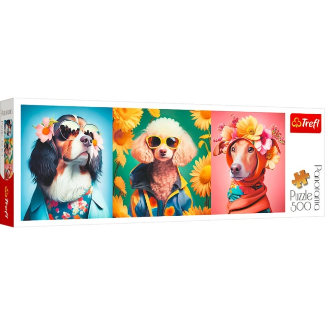 Motivo allegro della sfilata di moda canina