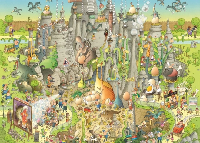 Puzzle Heye ZOO Pazza: Giurassico Esposizione 1000 Pezzi