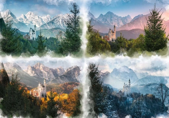 Puzzle Ravensburger Neuschwanstein nelle Quattro Stagioni 18000 Pezzi