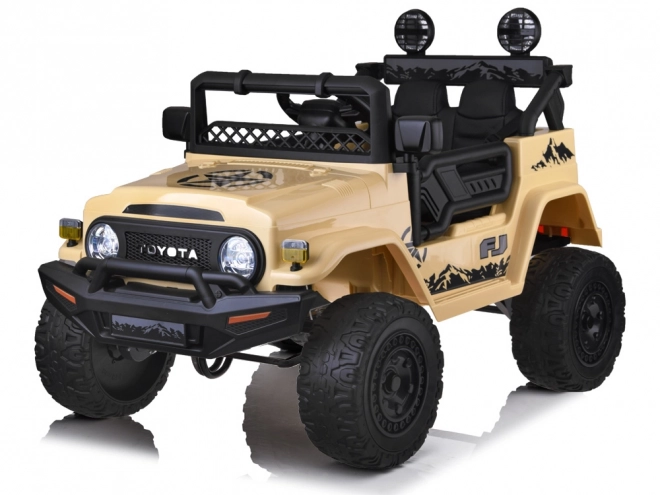 Macchina Elettrica Toyota FJ Cruiser per Bambini – beige