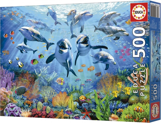 Puzzle educativo divertimento sott'acqua 500 pezzi