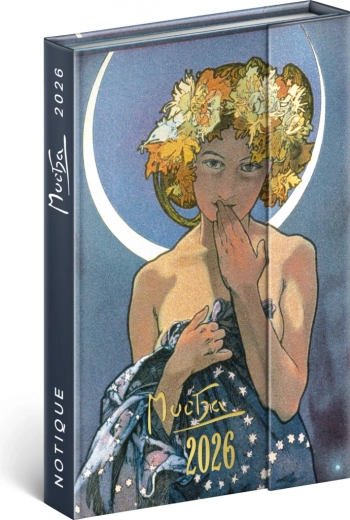 Agenda settimanale magnetica Alfons Mucha 2026