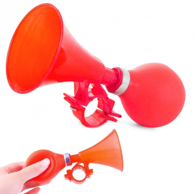 Tubo rosso per bicicletta con campanello