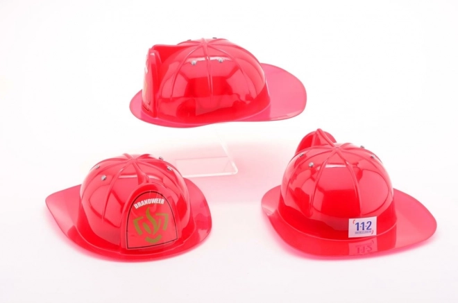 Casco da pompiere rosso