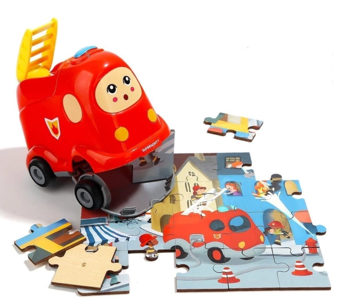 Puzzle e macchinina in uno