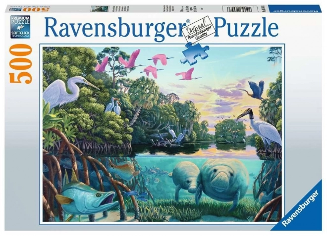 Puzzle Momenti Manatee Ravensburger 500 pezzi