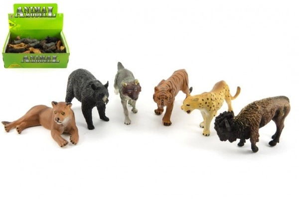 Animali safari ZOO in plastica assortiti 24 pezzi