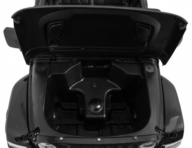 Jeep Wrangler Rubicon a batteria per bambini nera + telecomando + MP3 LED radio + ruote in EVA