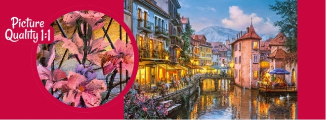 Puzzle Serata a Annecy 1000 Pezzi