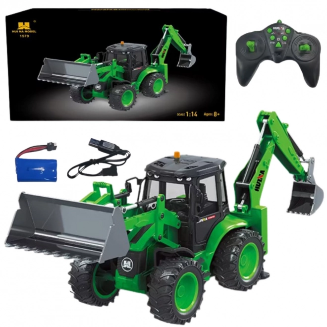 Escavatore RC verde Huina 1:14