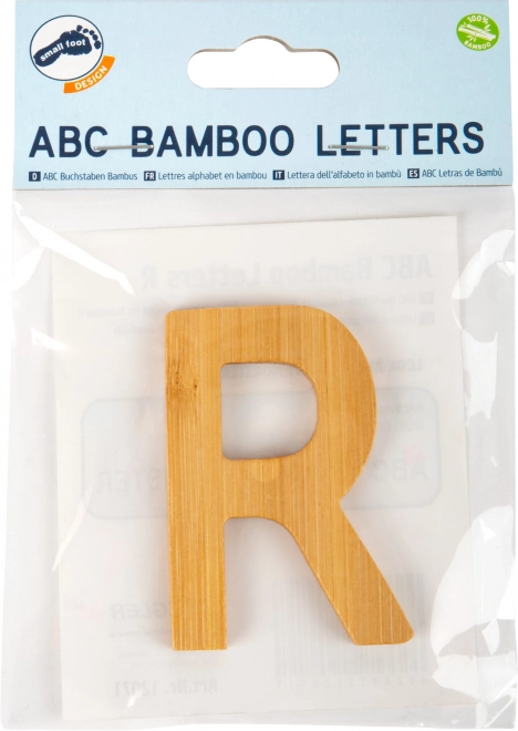 Lettera in bambù R