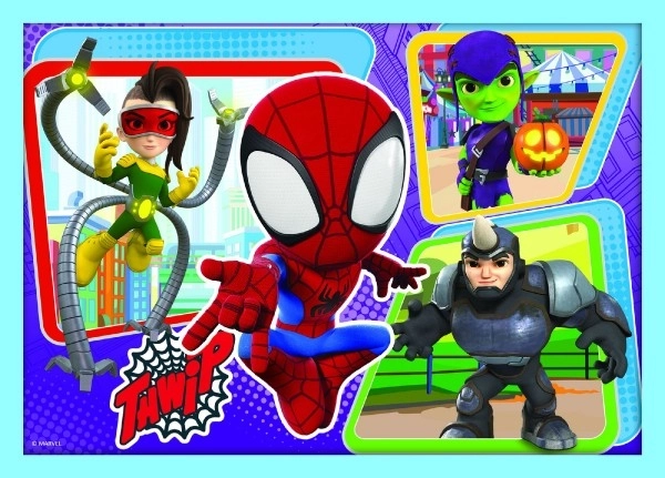 Puzzle Spidey e i suoi fantastici amici 4 in 1