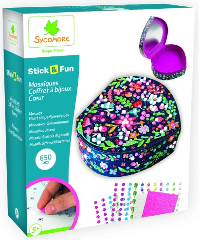 Stick & Fun - Cofanetto portagioie a forma di cuore
