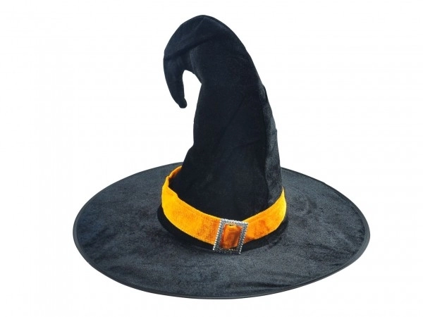 Cappello da strega nero per adulti