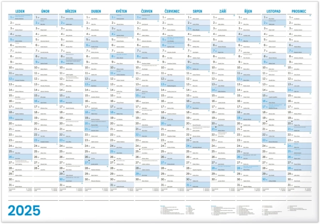 Calendario annuale 2025 di grandi dimensioni