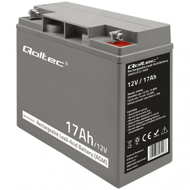 Batteria AGM 12V 17Ah per sistemi di emergenza