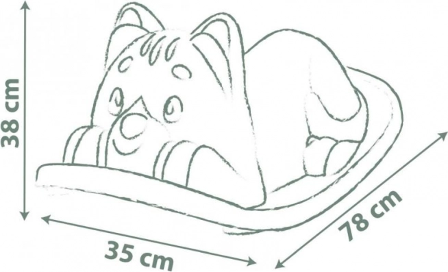 Giocattolo a dondolo Smoby altalena blu a forma di gatto