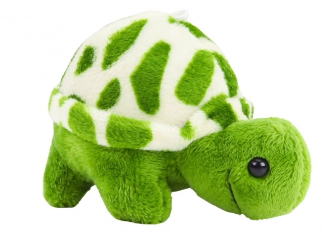 Tartaruga di peluche verde 10 cm portachiavi