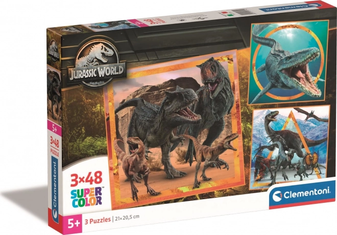 Puzzle Jurassic World 3x48 pezzi