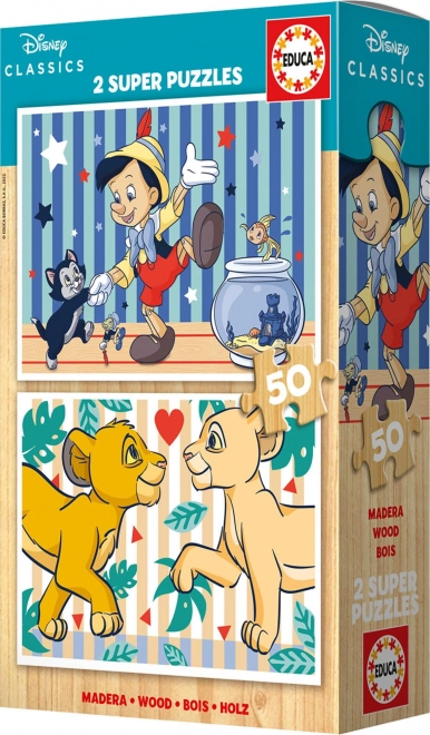 Puzzle in legno classico Disney