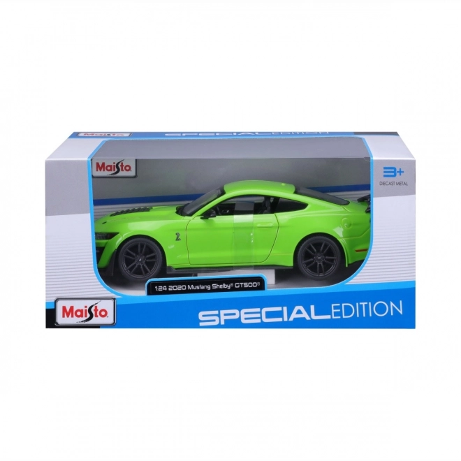 Modello composito Ford Mustang Shelby 2020 GT500 verde in scala 1/24