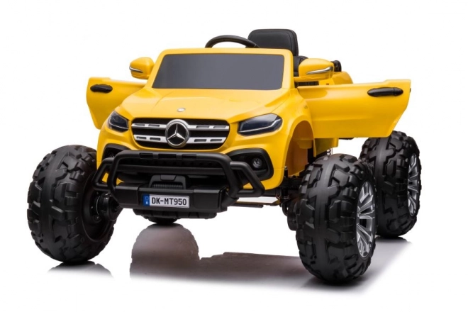 Auto a Batteria Mercedes 4x4 Oro Giallo