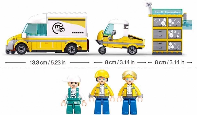 Sluban Metropolis servizio di consegna kit di costruzione