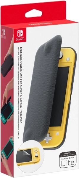 Custodia flip protettiva e pellicola display per Nintendo Switch Lite