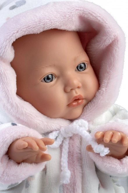 Bambola realistica bebè LITTLE BABY con corpo in tessuto morbido 32 cm