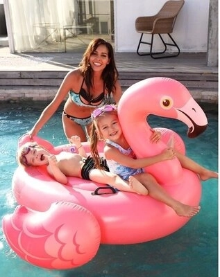 Materassino gonfiabile flamingo rosa