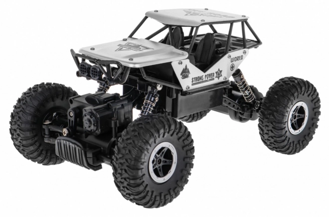 Crawler fuoristrada radiocomandato per bambini 6+ argento scala 1:18