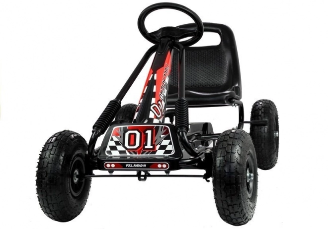 Gokart Nero con Ruote Gonfiabili