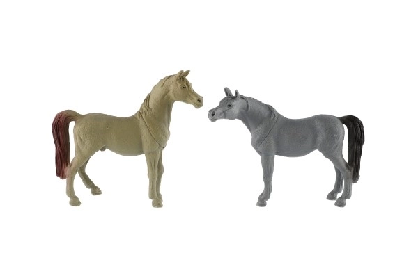 Cavallo in plastica 13-15cm colori assortiti 12 pezzi in scatola