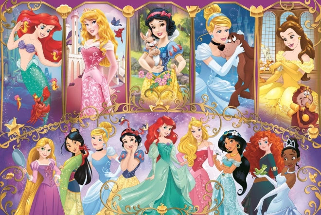 Puzzle 160 pezzi ritratti di principesse