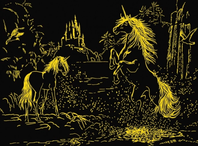 Puzzle luminoso Unicorni al fiume 500 pezzi