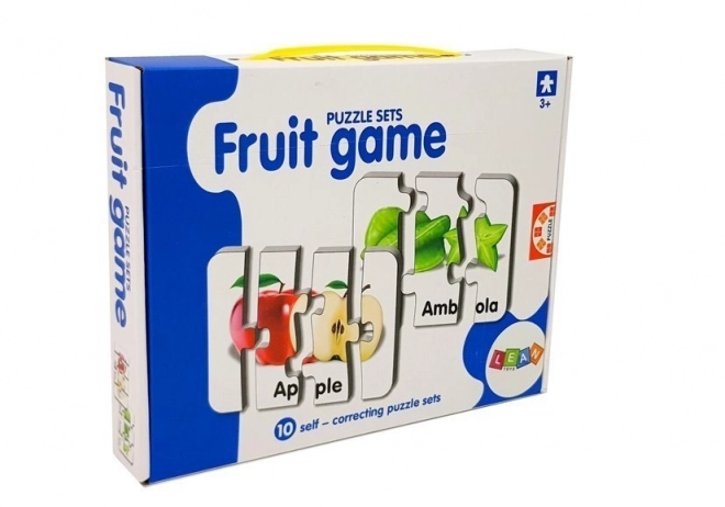 Puzzle educativi frutta con 10 connessioni