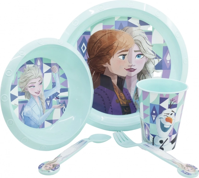 Set da pranzo per bambini 5 pezzi Frozen