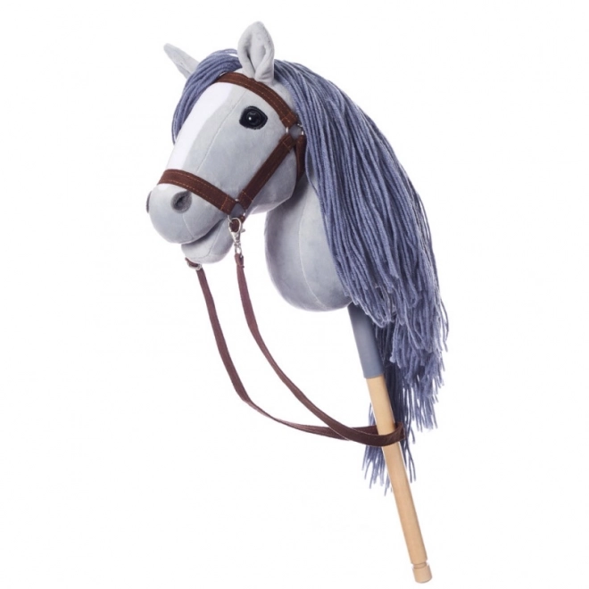 Cavallo di legno Hobby Horse HoppiHorse A3 grigio