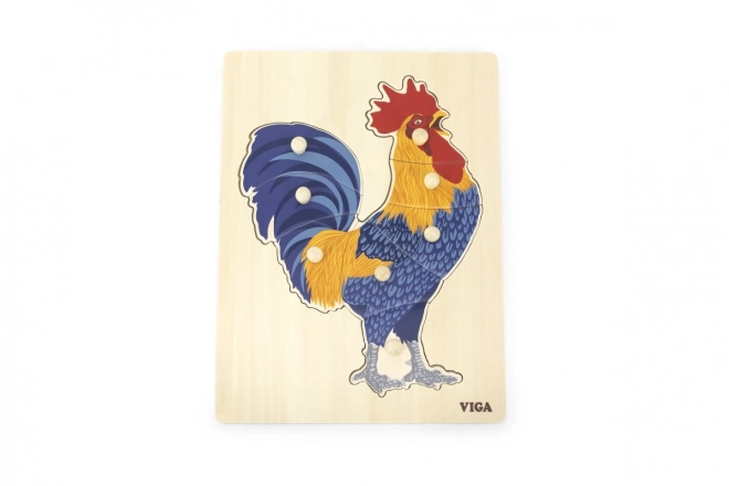 Gioco Montessori in legno - Galletto