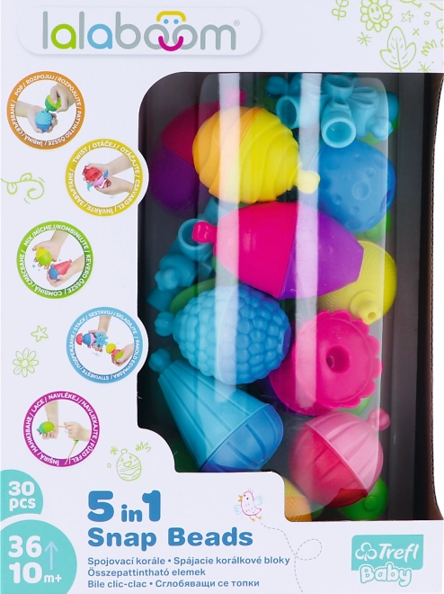 Lalaboom 5 in 1 Set di Perle Collegate Trefl