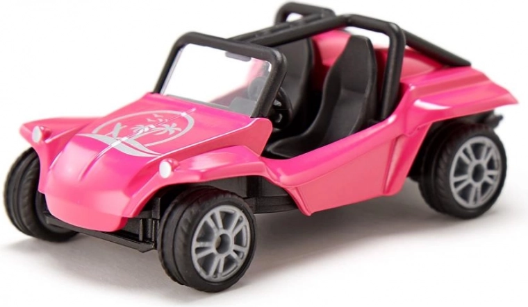 Buggy rosa dettagliato con ruote a ruota libera