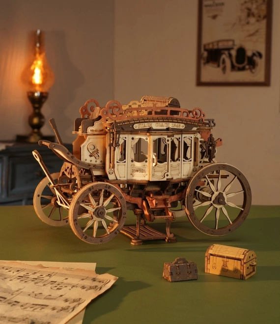 RoboTime Carrozza Musicale 3D in Legno