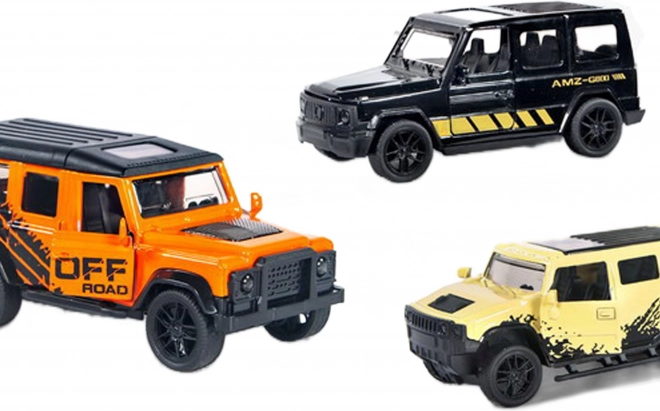 Auto fuoristrada in metallo con retrocarica 11 cm