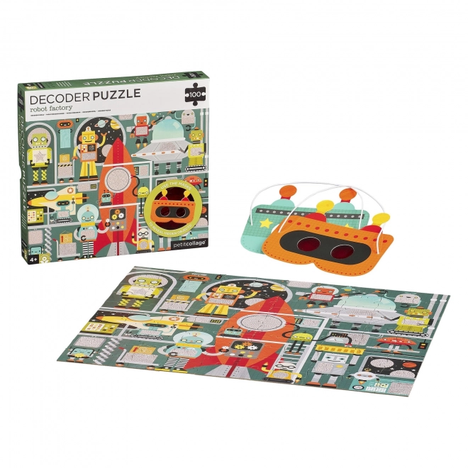 Puzzle Robot 3D Petits Collage