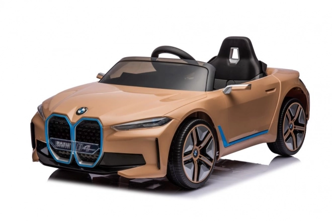 Auto a batteria BMW I4 dorato 4x4