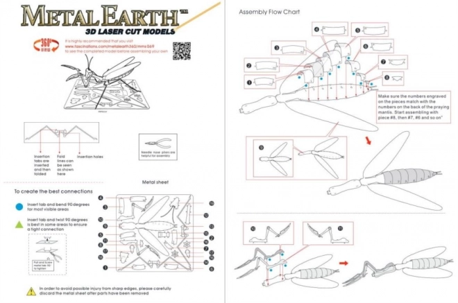 Puzzle 3D Metal Earth Mantide Religiosa