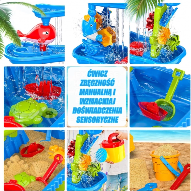 Parco giochi interattivo con acqua e sabbia Woopie