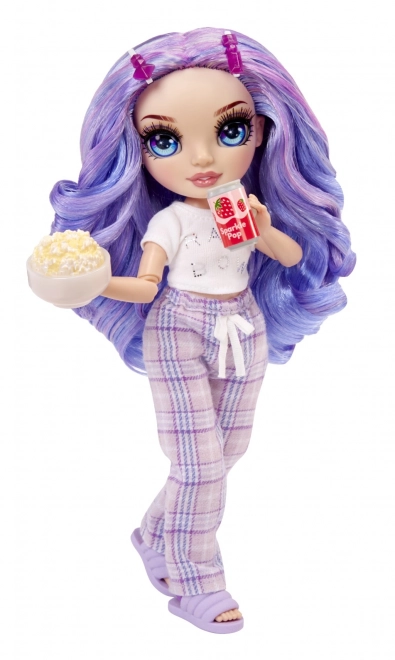 Rainbow High Junior Fashion bambola in pigiama - Violet Willow