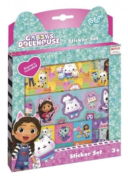 Gabby's Dollhouse set regalo con adesivi